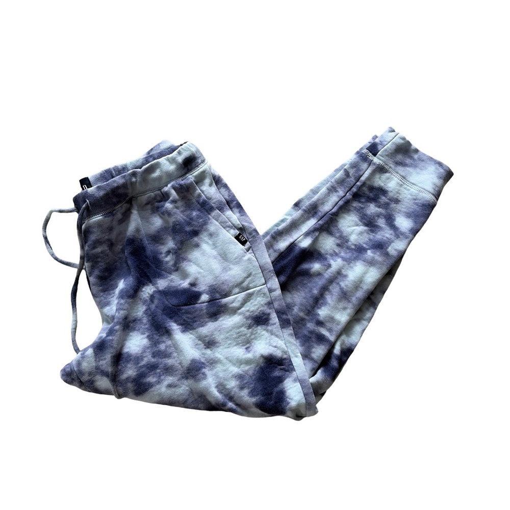 Blue Tie-Dye Jogger Pants